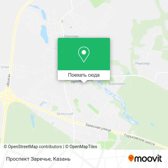 Карта Проспект Заречье