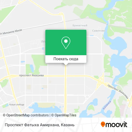 Карта Проспект Фатыха Амирхана
