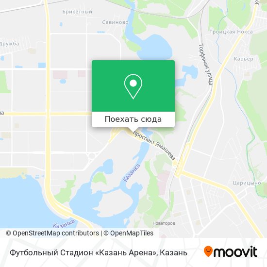 Карта Футбольный Стадион «Казань Арена»