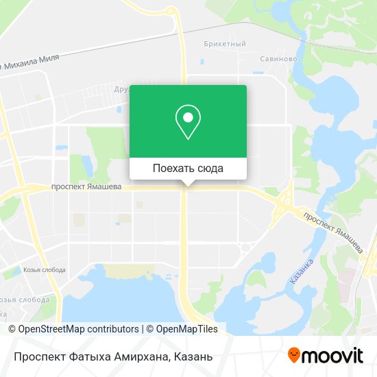 Карта Проспект Фатыха Амирхана