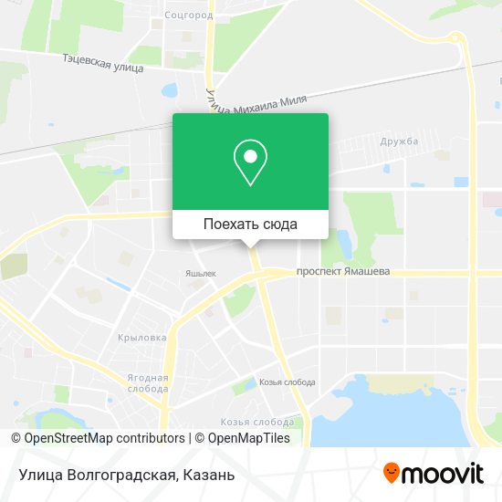 Карта Улица Волгоградская