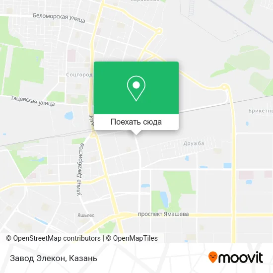 Карта Завод Элекон