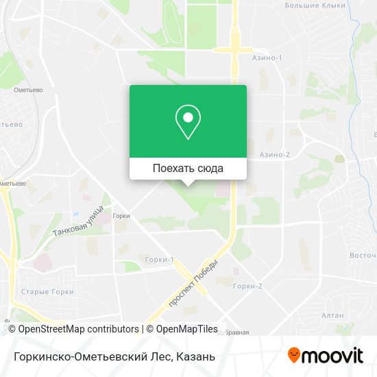 Карта Горкинско-Ометьевский Лес