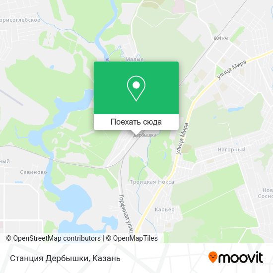 Карта Станция Дербышки