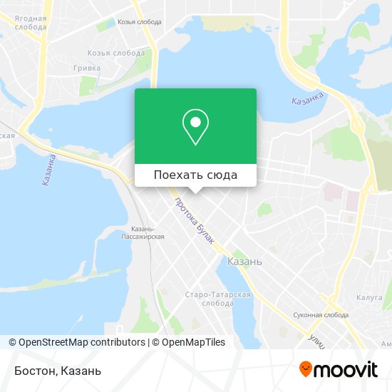 Карта Бостон