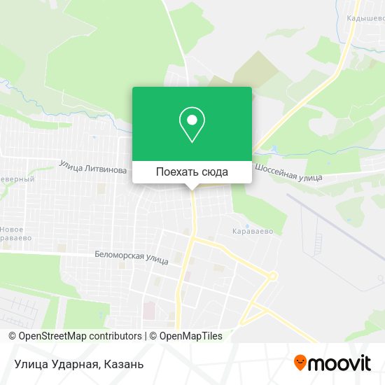 Карта Улица Ударная