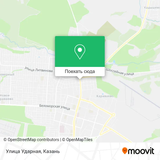 Карта Улица Ударная
