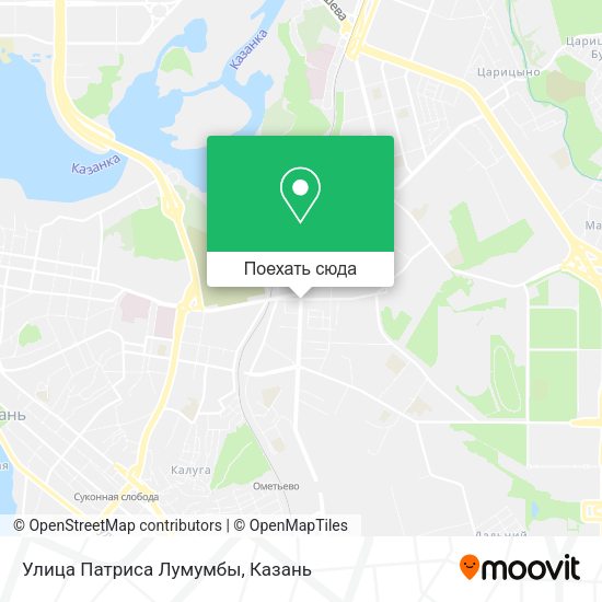 Карта Улица Патриса Лумумбы