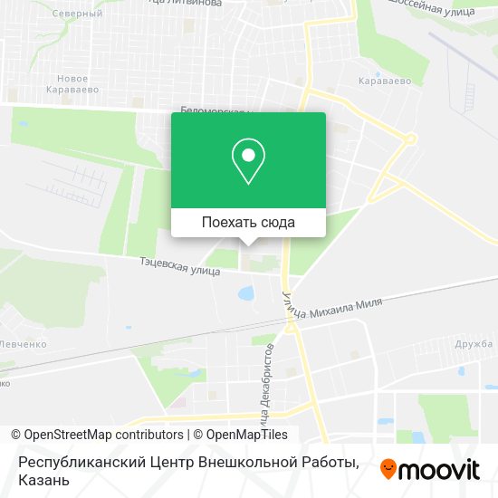 Карта Республиканский Центр Внешкольной Работы