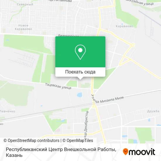 Карта Республиканский Центр Внешкольной Работы