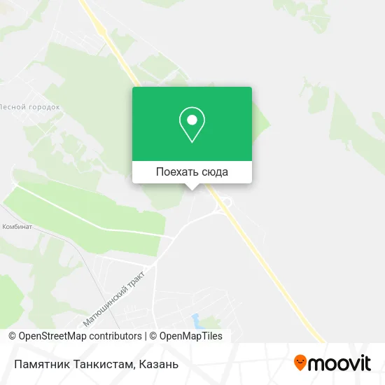 Карта Памятник Танкистам