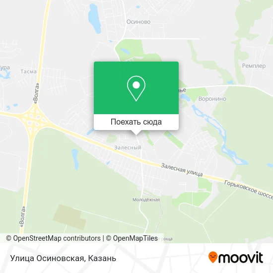 Карта Улица Осиновская