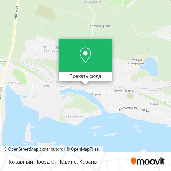 Карта Пожарный Поезд Ст. Юдино
