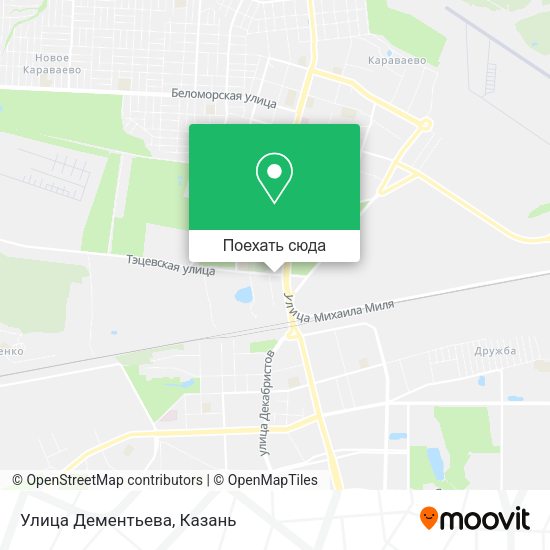 Карта Улица Дементьева
