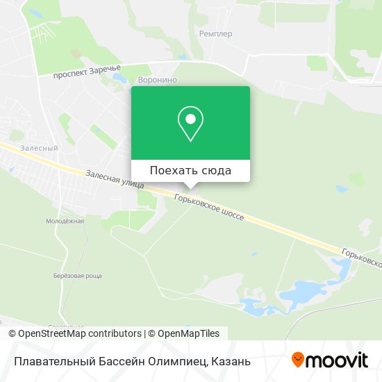 Карта Плавательный Бассейн Олимпиец