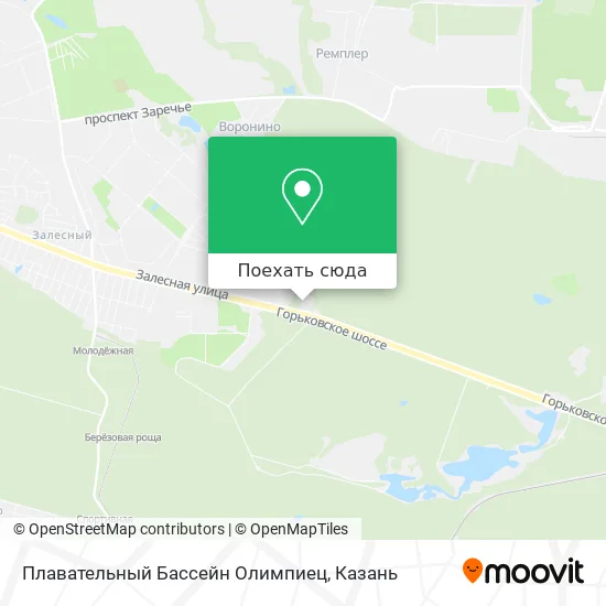 Карта Плавательный Бассейн Олимпиец