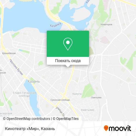 Карта Кинотеатр «Мир»