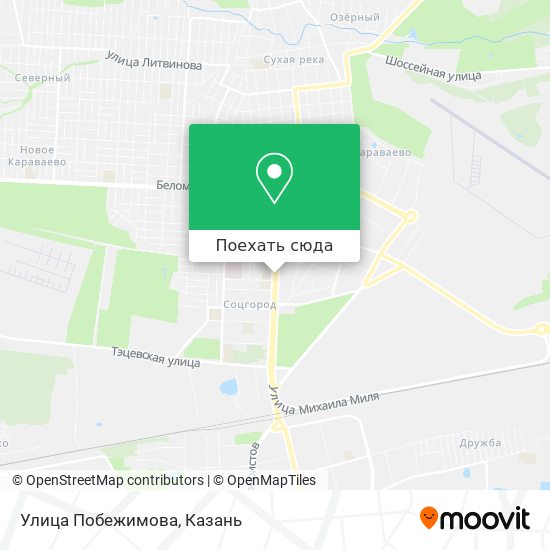 Карта Улица Побежимова