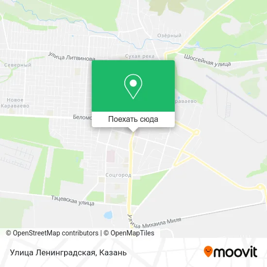 Карта Улица Ленинградская