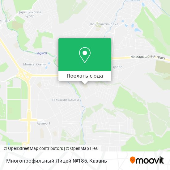 Карта Многопрофильный Лицей №185