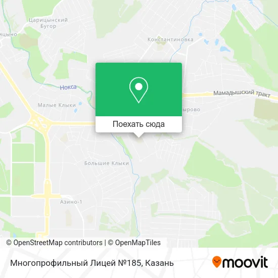 Карта Многопрофильный Лицей №185