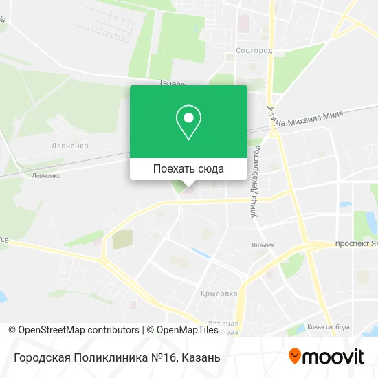 Карта Городская Поликлиника №16