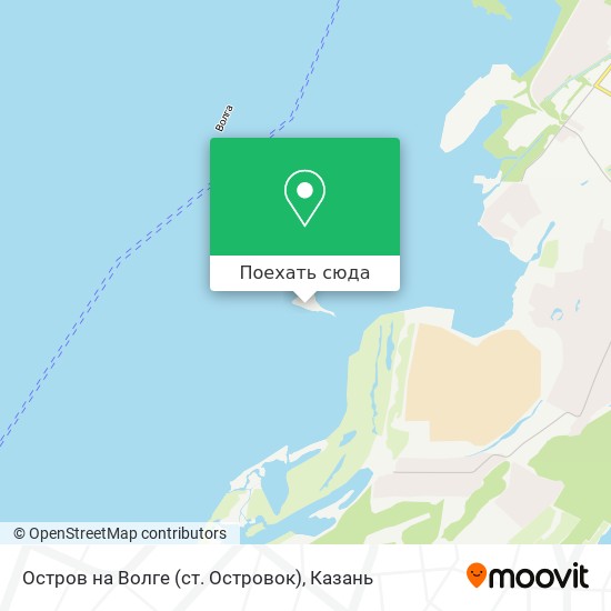 Карта Остров на Волге (ст. Островок)
