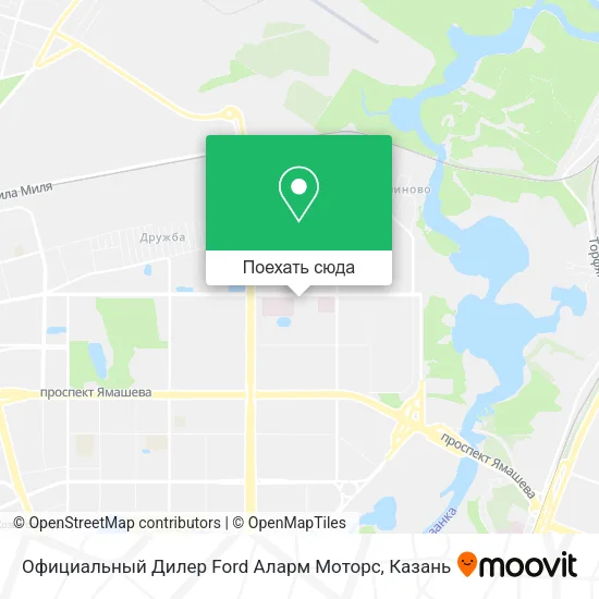 Карта Официальный Дилер Ford  Аларм Моторс
