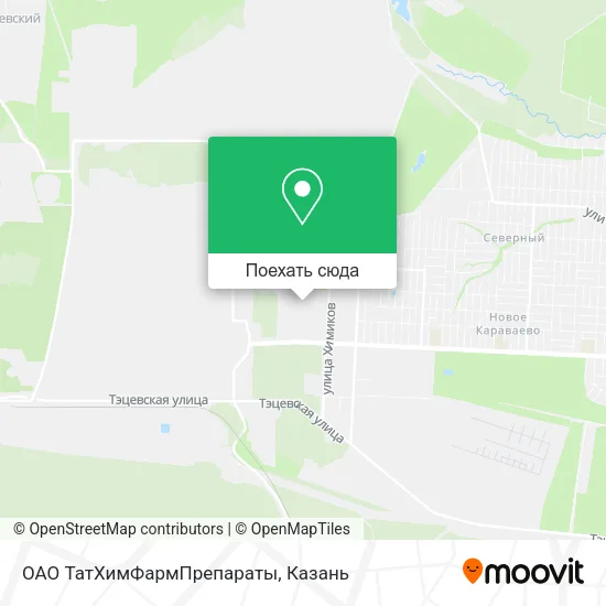 Карта ОАО ТатХимФармПрепараты