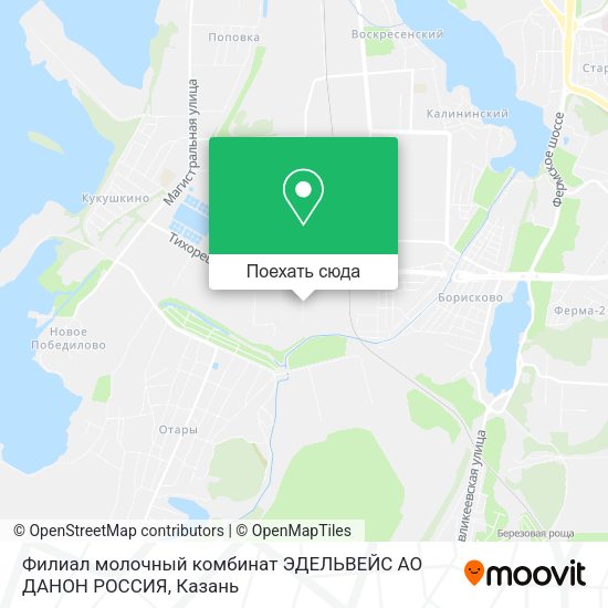 Карта Филиал молочный комбинат  ЭДЕЛЬВЕЙС  АО  ДАНОН РОССИЯ