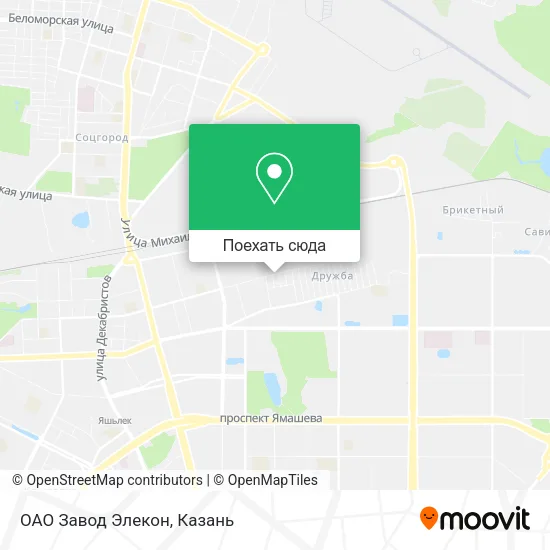 Карта ОАО  Завод Элекон