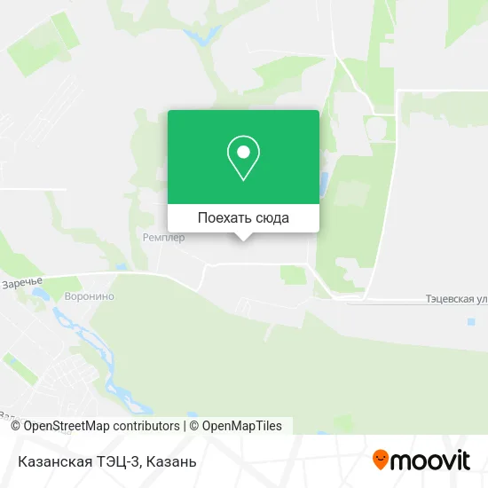 Карта Казанская ТЭЦ-3