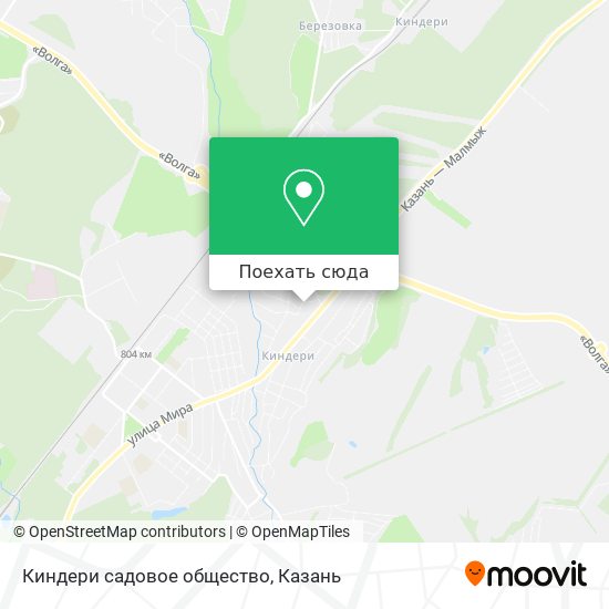 Карта Киндери садовое общество