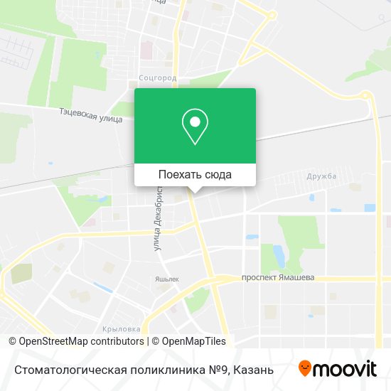 Карта Стоматологическая поликлиника №9