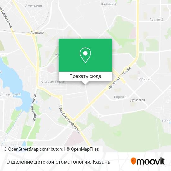 Карта Отделение детской стоматологии
