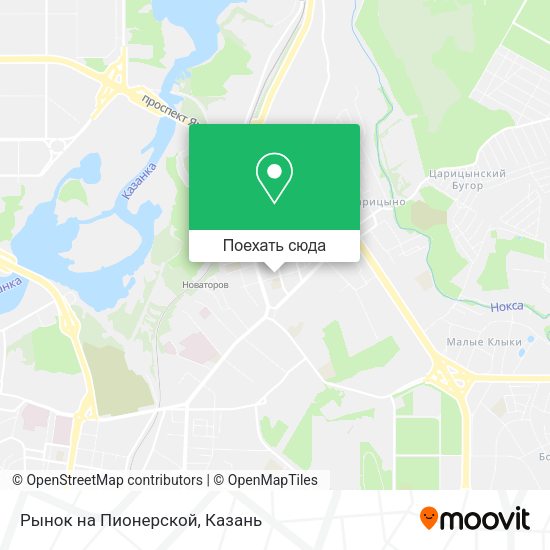 Карта Рынок на Пионерской