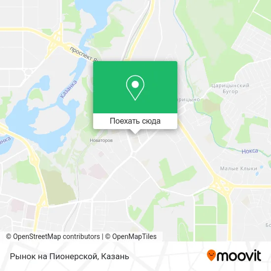 Карта Рынок на Пионерской