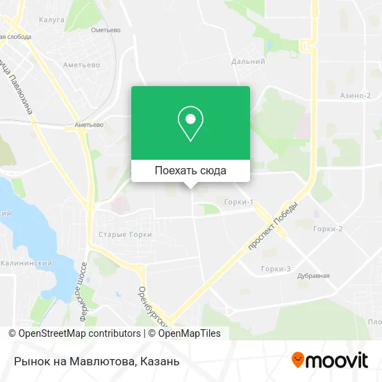 Карта Рынок на Мавлютова