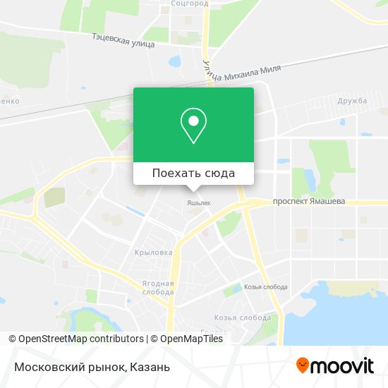 Московский рынок казань карта