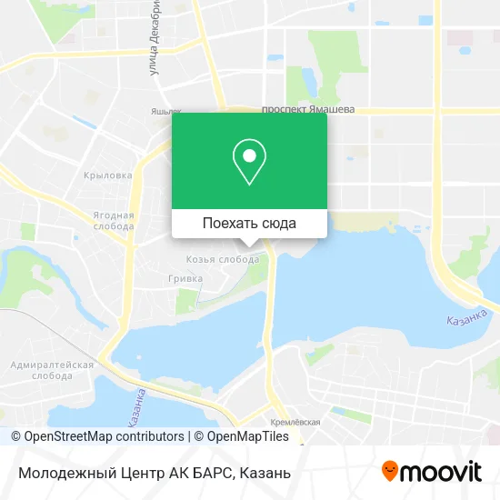 Карта Молодежный Центр  АК БАРС