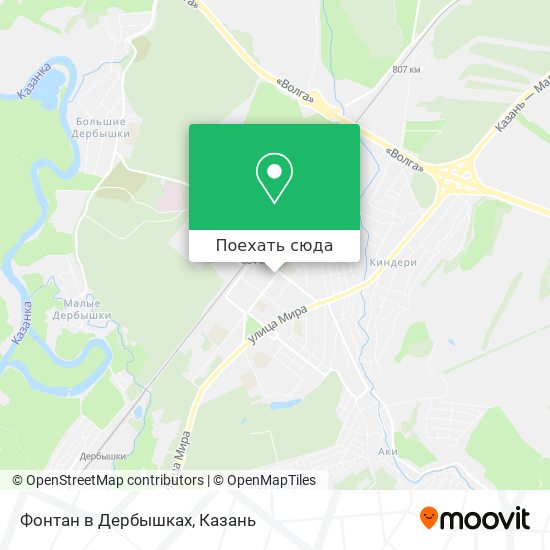 Карта Фонтан в Дербышках