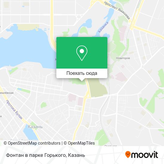 Карта Фонтан в парке Горького