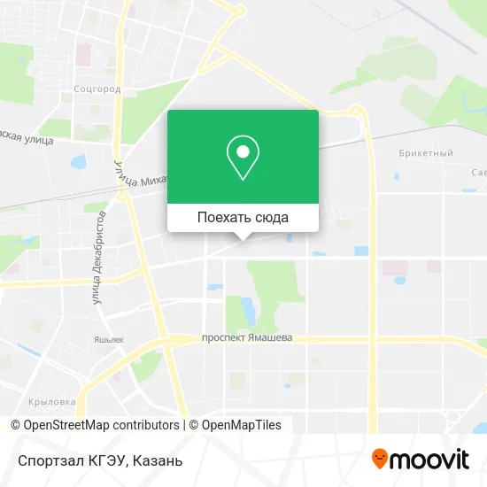 Карта Спортзал КГЭУ