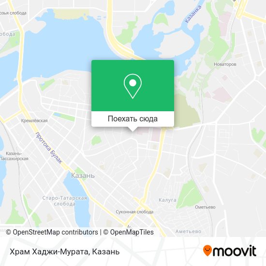 Карта Храм Хаджи-Мурата