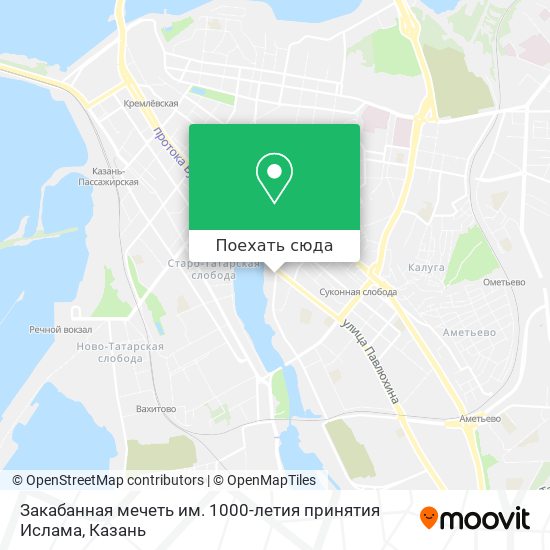 Карта Закабанная мечеть им. 1000-летия принятия Ислама