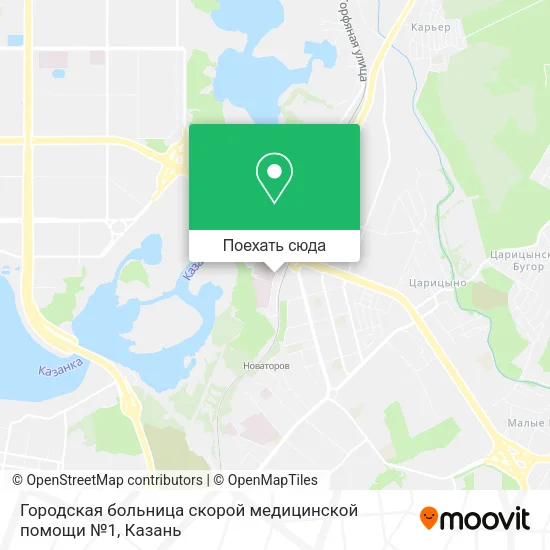Карта Городская больница скорой медицинской помощи №1