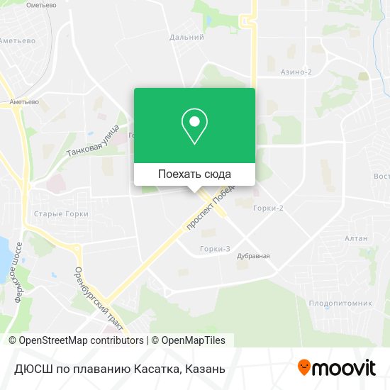 Карта ДЮСШ по плаванию Касатка