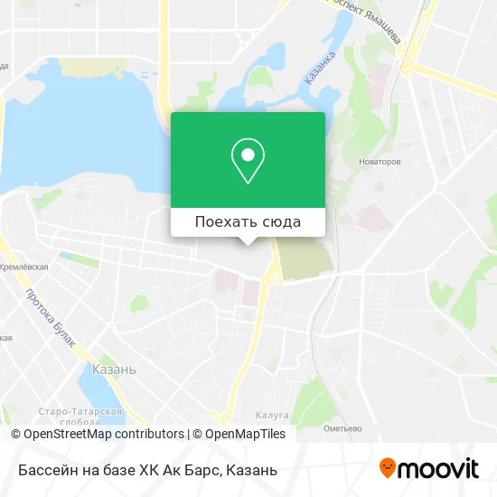 Карта Бассейн на базе ХК  Ак Барс