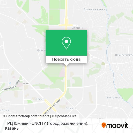 Карта ТРЦ Южный FUNCITY (город развлечений)