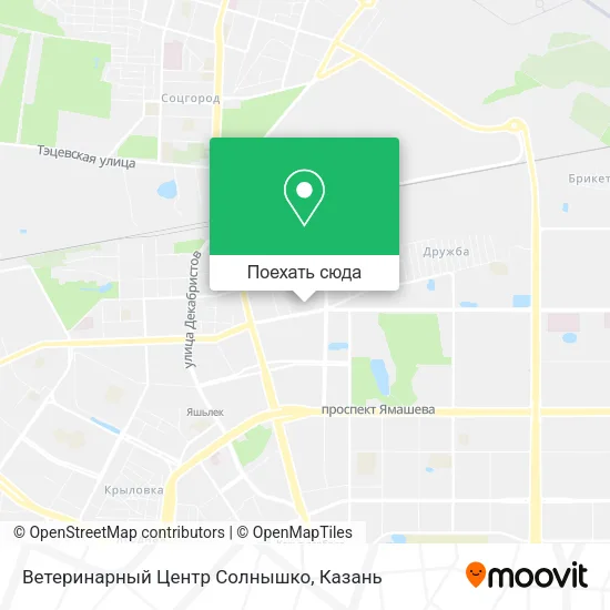 Карта Ветеринарный Центр  Солнышко